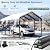 HOMZOLVA 10x15 FT Metal Carport Heavy Duty with 132° Anti-Pooling Roof
