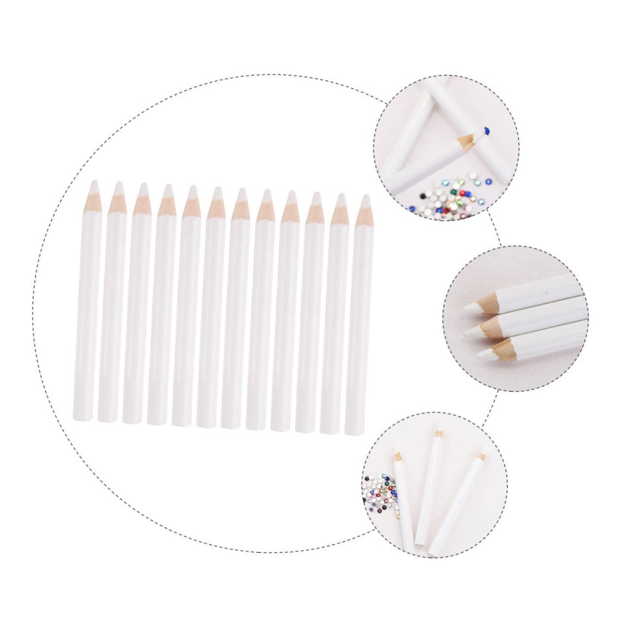 Housoutil 120pezzi Penne Per Applicazione Per Nail Art Manicure Design e Materiali Resistenti Facili Usare Su Unghie e Artificiali