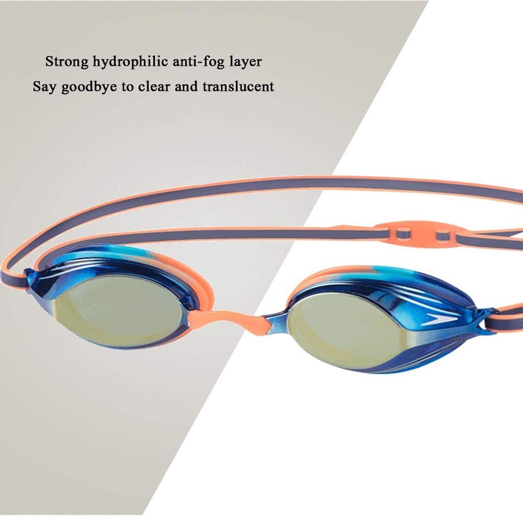 Occhialini da Nuoto, Occhialini da Nuoto Nessuna colatura Anti Fog Protezione UV Triathlon occhialini da Nuoto for i Giovani i Bambini Bambina(3-Pack)