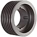 Martin 6 3V 530 TB Hi-Cap TB Sheave, 3V Belt Section, 6 Grooves, 2517 Bushing required, Class 30 Gray Cast Iron, 5.3" OD, 4681 max rpm, 0.25" Pitch Diameter