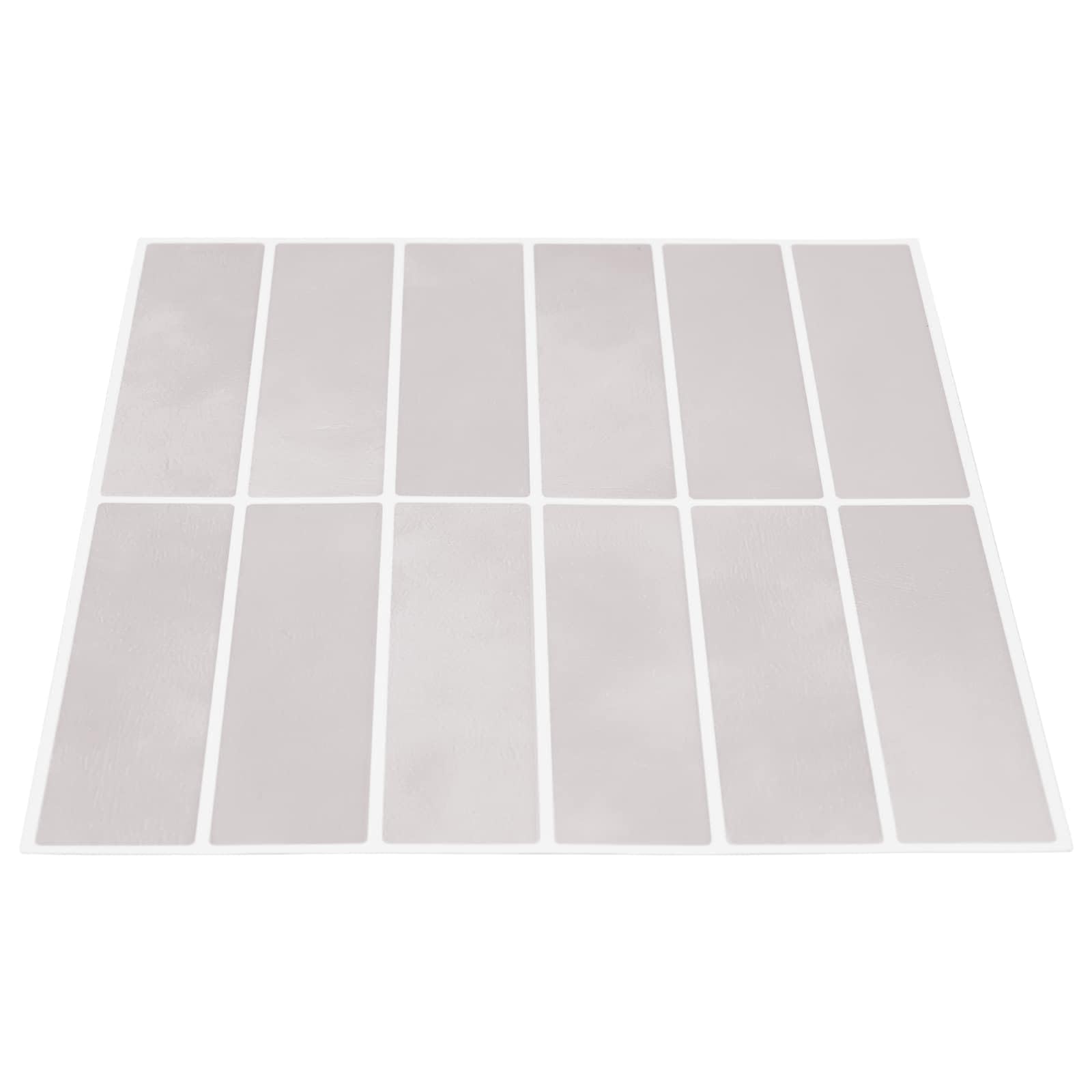 Azulejos rectangulares de 20 unidades, color beige, 29 x 23 x 0,08 cm, autoadhesivos, de poliuretano, con acabado brillante para cocina y baño, despegables y cortantes para facilitar