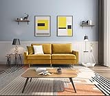 ➱ BENUTZERFREUNDLICHES DESIGN Der Sofa bietet eine Reihe heller Farben in schickem und stilvollem Design; mit schlichtem Aussehen und dem exklusive Design, und ergänzt die warme Atmosphäre.