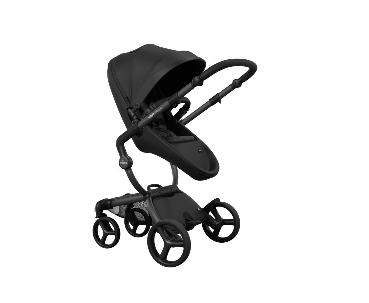 Mima Xari Max Carrito Bebe 2 en 1 con Capazo y Silla Reversible | Cochecito Paseo Reclinable con Capota XL UV50+ | Diseño Compacto Plegable | Desde Recién Nacido hasta 22 kg