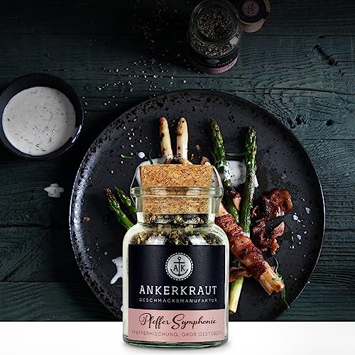Foto von Ankerkraut Geschenkset Best Of Ankerkraut, mit Pommes Salz, Magic Dust BBQ Rub und Pfeffer Symphonie, drei Gewürzgläser im Sichtfenster Karton