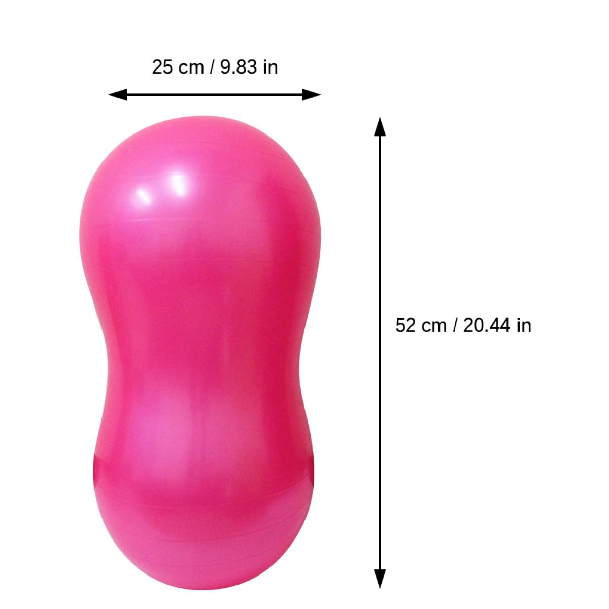 BESTonZON Pelota De Yoga Antiexplosión Gruesa Forma De Cacahuete para Ejercicios De Equilibrio y Estabilidad Yoga y Pilates