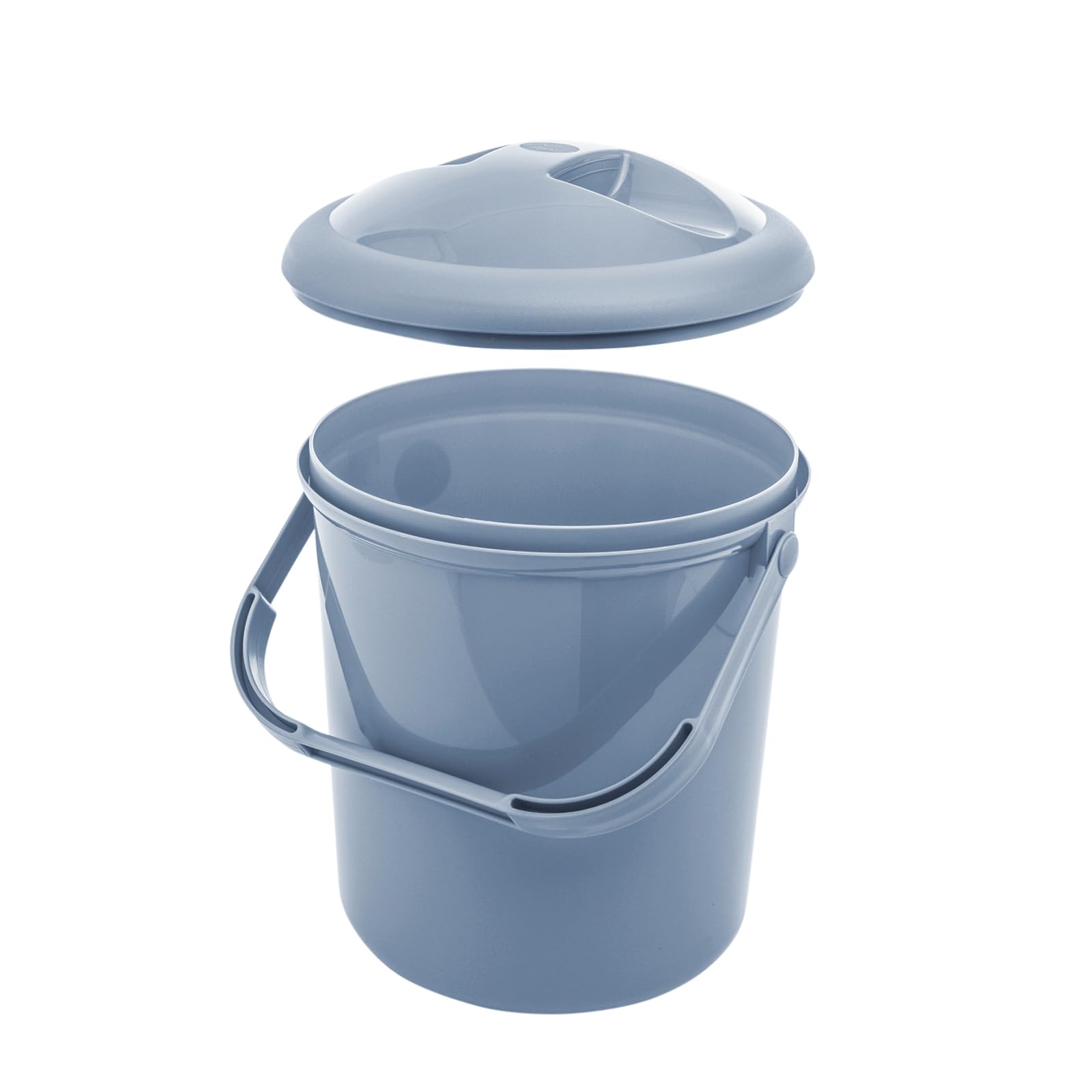 Pojemnik na pieluchy Rotho Babydesign Bella Bambina - odporny na zapachy pojemnik na pieluchy wykonany z plastiku pochodzącego z recyklingu, higieniczny i przyjazny dla środowiska, niebieski