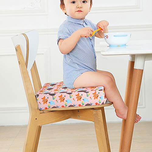 TOYANDONA Toddler Comfy Chair Chair Increasing Cushion Baby Toddler Kids Infant Portable Detachable Washable Highchair Booster Cushion with Strap Assorted Color Portable Highchair - Image 4