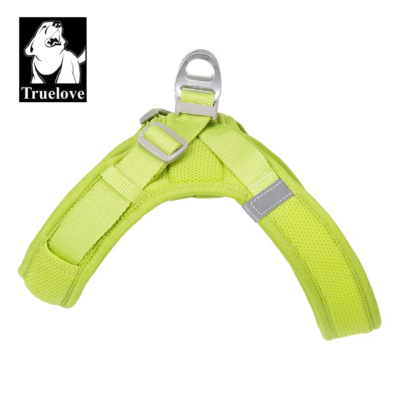 WINHYEPET Truelove Dog Harness Soft Mesh Reflective Breathable Step-In Dog Harness,Easy Adjustment Harness with Safety Buckle for Extra Small and Small Dogs Vest Harness TLH3013(Lime,M) - Image 3