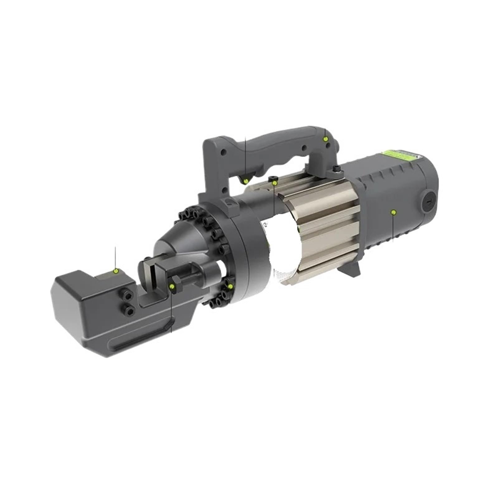 Mthckxjbsuz Rc16 Steel Pipe Cutter, Portable Steel Bar Cutting Machine Rebar Cutter Electric Hydraulic Bolt 2-3S Speed Cuts 4-22Mm(Rc16)