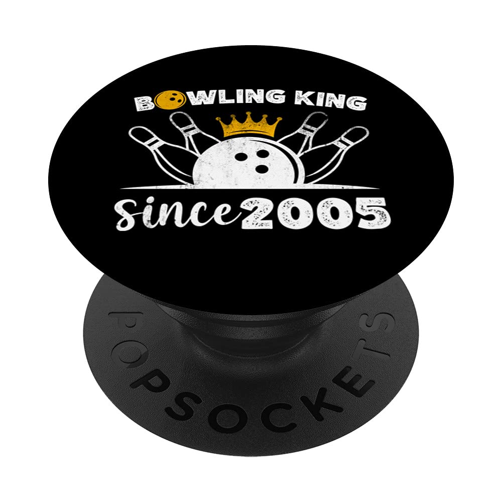 Bowling king Incredibowl since 2012 birthday PopSockets Swappable PopGrip