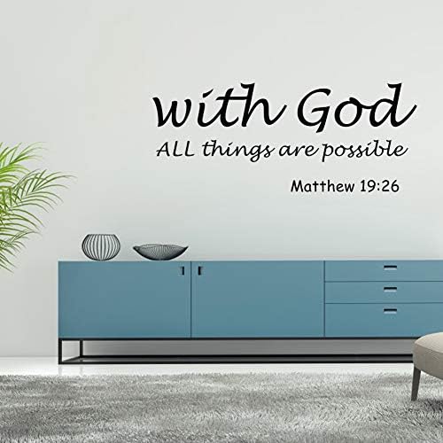 Wall Stickers, Bible Verse Wall Decals Removable Modern Letters Proverbs Jesus Sticker for Wall Art Decor