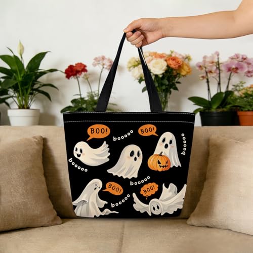Bolsa Tote Reutilizable Boo Spooky para Compras miniatura 3