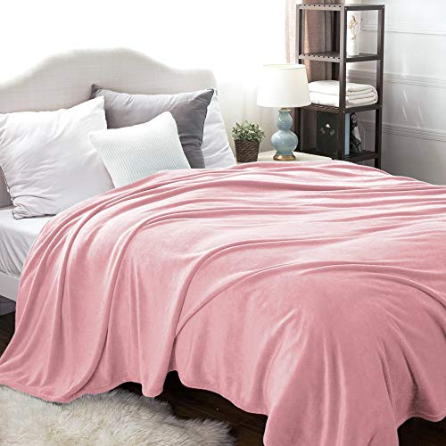 Image of Bedsure GentleSoft Fleece Blankets King Size Pink - Valentines Blanket Soft Lightweight Plush Cozy Fuzzy Luxury Microfiber Throws, 108x90 inches