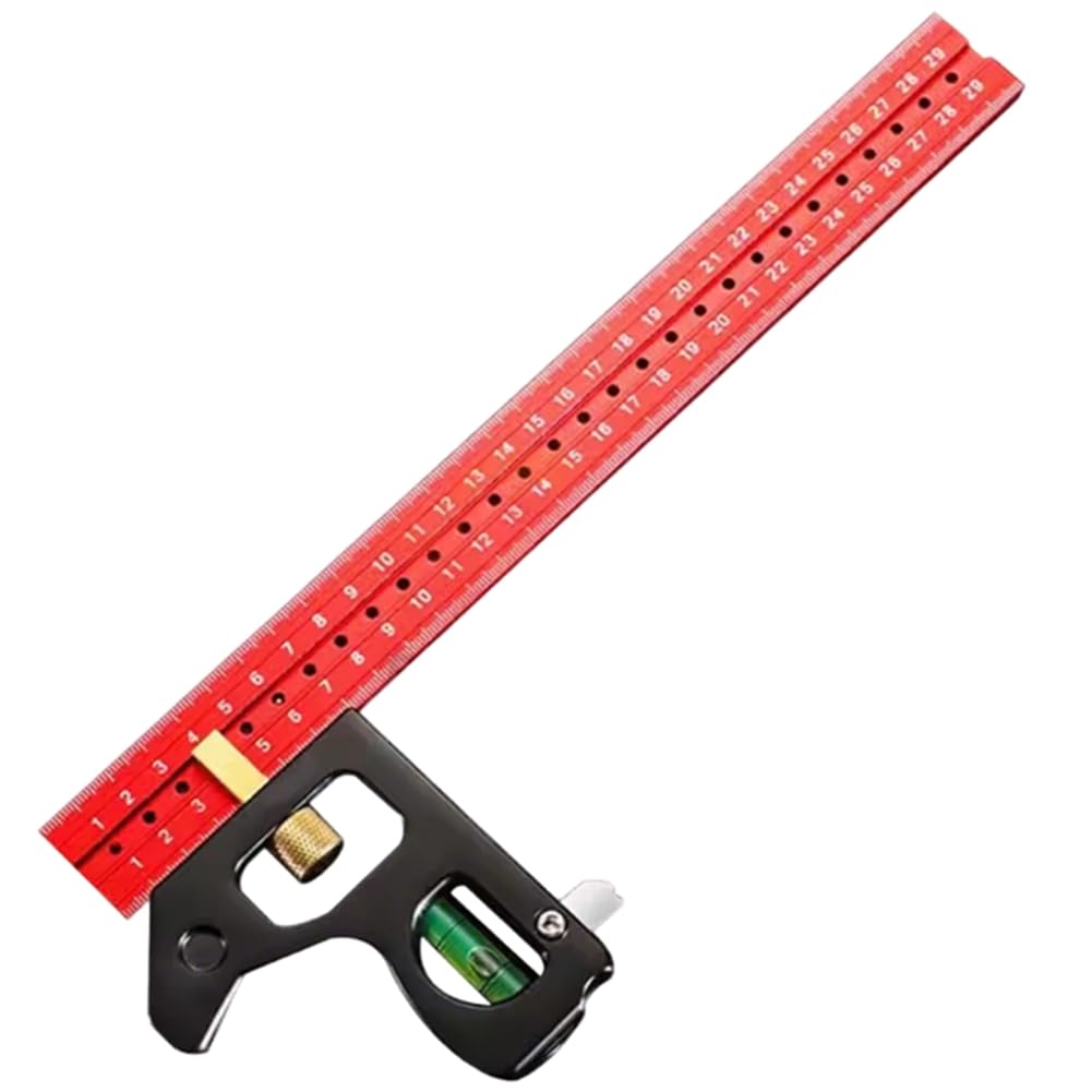 Jnchdghwa Engineers Carpenter Square Right Angle Ruler Woodwork Protractor Multi Combination Measuring Tool Straightedge 400mm