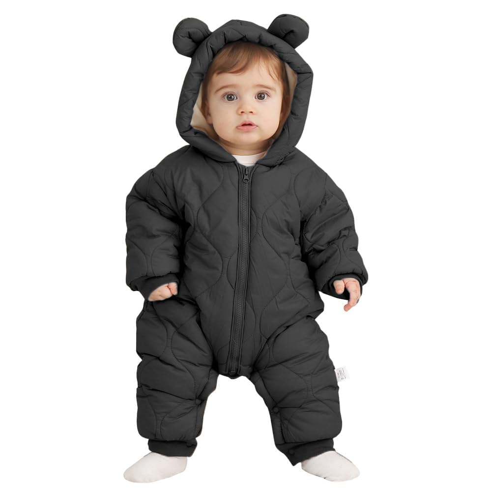 Baby Boy Snowsuit Newborn Winter Jumpsuit Romper Coat Clothes Outwear Onepiece Hoodies Toddler