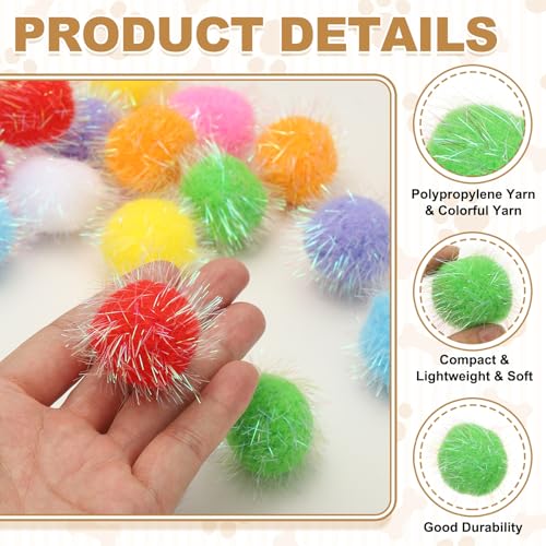 Pompons chat préférés pailletés contre l'ennui des animaux de compagnie - 4