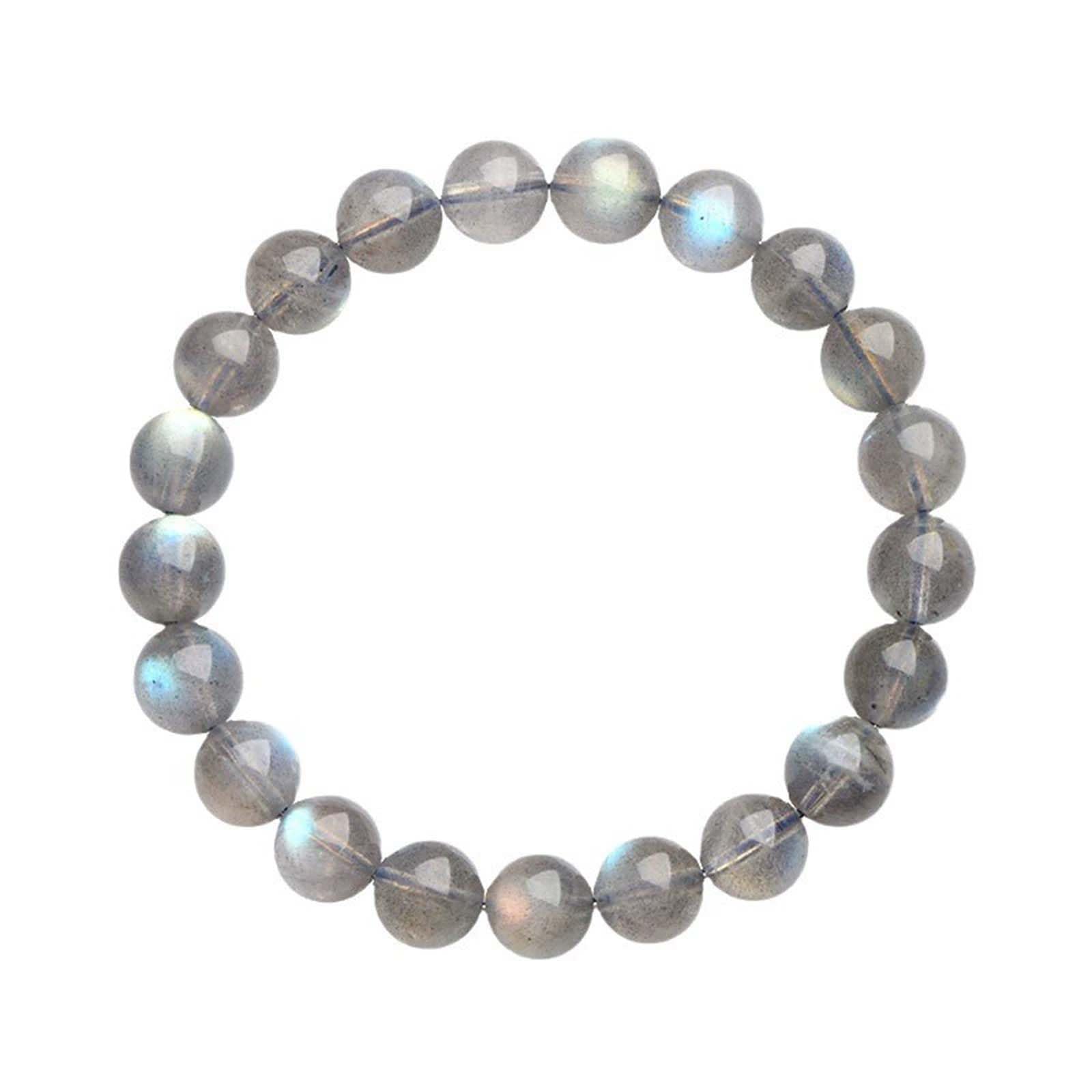 Bracciale in Pietra di Luna Grigia Labradorite Grado 7A