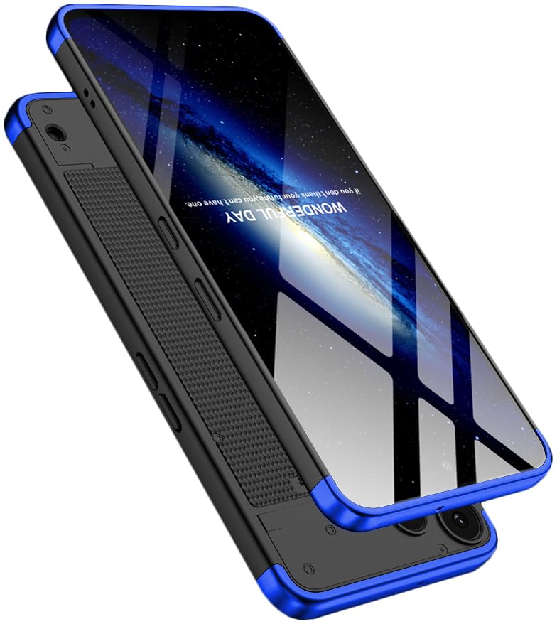 Image of Kapa Double Dip Full 360 Protection Back Case Cover for Nothing Phone 3A LITE (Blue,Black)