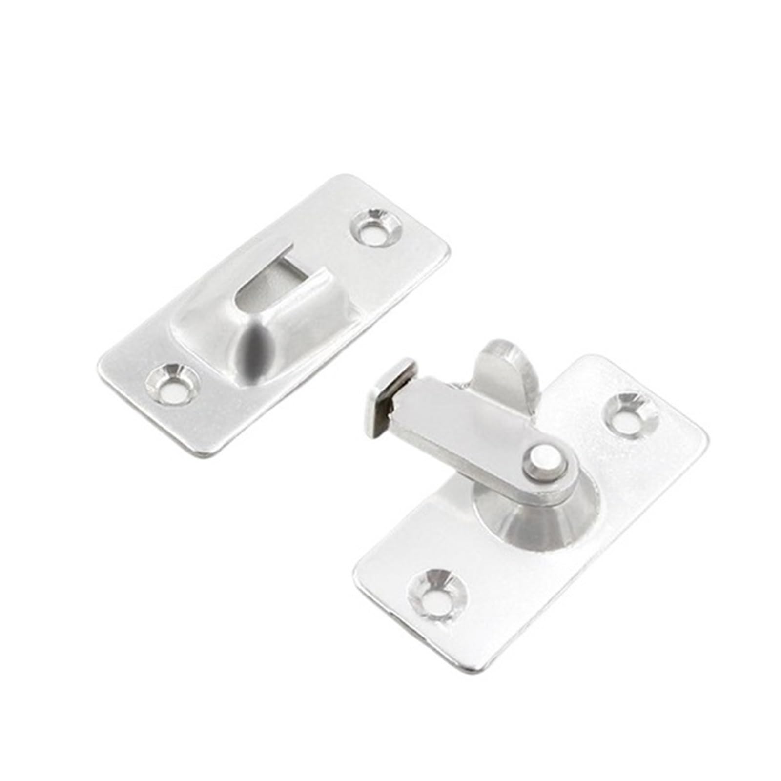4PCS 90 Degree Right Angle Door Lock Barn Latch Bolt Sliding Gate Buckle Security for Interior