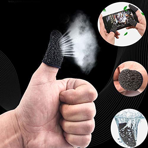Image of Combo of Best PUBG Trigger Mobile Gaming Controller Sensitive Aim and Fire Red Black Triggers L1 R1 Button Mobile Finger Sleeve for Pubg /Free Fire /Cod Mobile