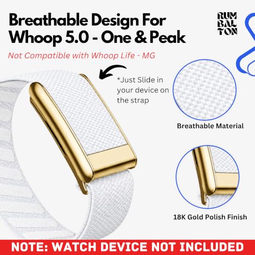 Image of Nylon Strap Compatible with Whoop 5.0 Band Strap - Durable, Adjustable Fitness Tracker Strap | Breathable, Comfortable Bands for Workout, Sleep, and Health Monitoring (Device Not Included)