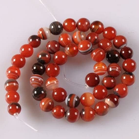 Perles onyx dream agate 8mm de qualité supérieure en fil de 15"