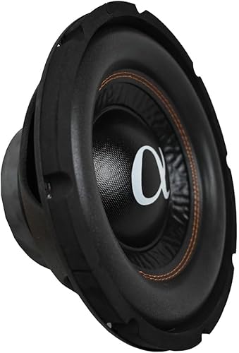 Alphasonik ASW10D AS Series 10 pulgadas 900 vatios máx.  300 vatios RMS Dual 4 Ohm subwoofer para coche con sello cesta de acero con imán de