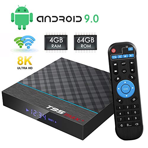 TV Box Android 9.0, T95 MAX+ Android Box 4GB RAM 64GB ROM