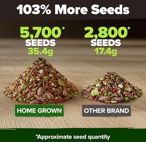 Image of HOME GROWN 10 Variety Survival Seed Vault 5,700+ USA Grown Heirloom Non-GMO Vegetable Seeds for Planting, High Germination, Garden Starter Kit, Emergency Food Supply, Indoor Outdoor