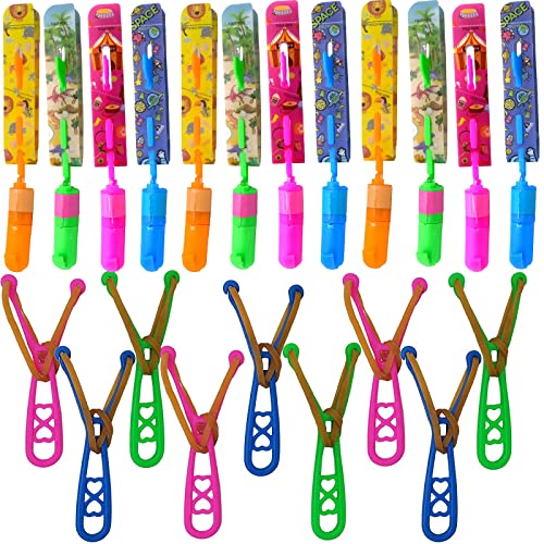 AinsweiÂ RocketÂ Slingshot,24Â PcsÂ FlyingÂ CoptersÂ withÂ LEDÂ Lights,12Â PcsÂ ArrowÂ HelicoptersÂ +12Â PcsÂ Launchers,Â AmazingÂ ArrowÂ HelicopterÂ GlowÂ OutdoorÂ SummerÂ Party ToysÂ forÂ Children'sÂ DayÂ Gift