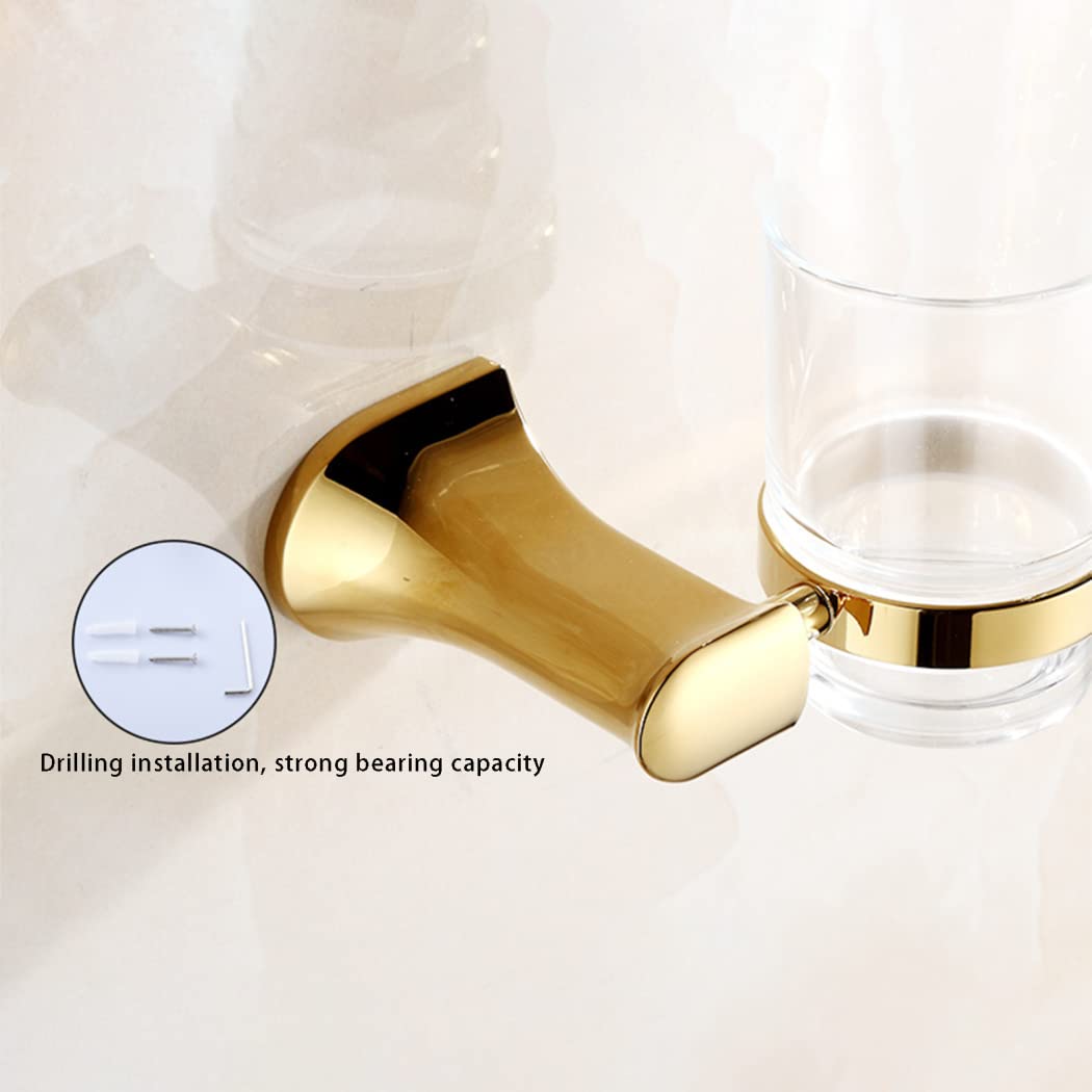 WRIST Zahnbürstenhalter, Wandmontierter Zahnbürstenbecherhalter Badezimmer Zahnbürstenhalter Aus Edelstahl Mit Milchglas Für Badezimmer,Chrome