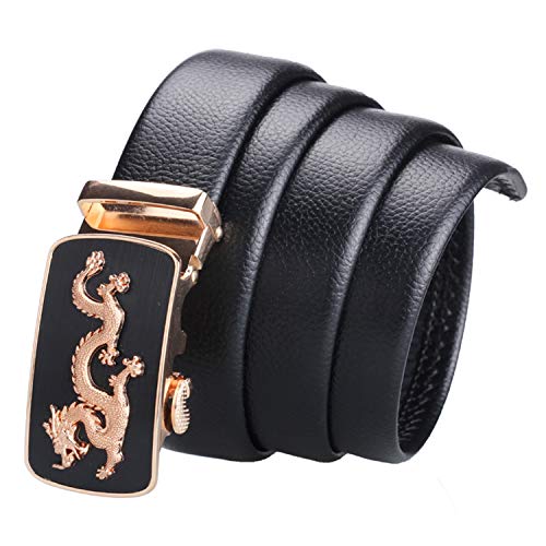 ALAKA Mens Dress Belt Automatic Alloy Buckle Ratchet Belt…2