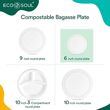 ECO SOUL Small Paper Plate (15Cm) 6