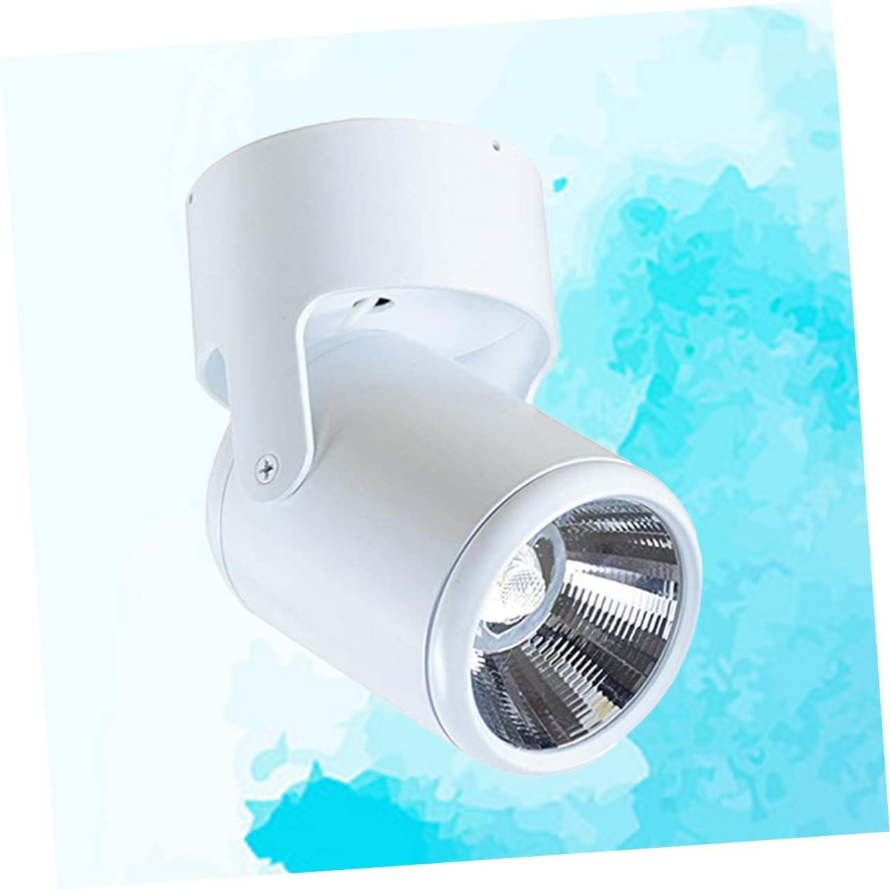 Djustable Ceiling Light 7w Led Spotlight Aluminum Wall Lamp 360° Rotatable 90° Vertical Warm White Indoor Cob Lighting