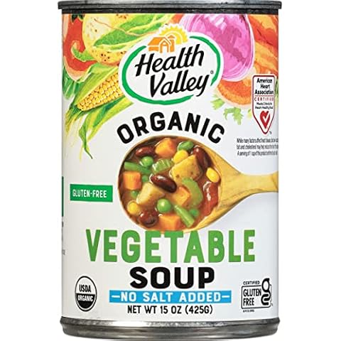 Health Valley Organic Soup, No Salt Added, Vegetable Cover