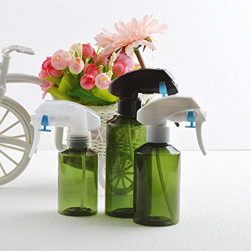 Preisvergleich Produktbild Grüne PET Trigger Sprühflasche Toner Feinnebelflasche, verwendet für ätherisches Öl, Wasser, Küche, Reinigung, Sprühkopf zufällig, 5 Packungen-150 ml