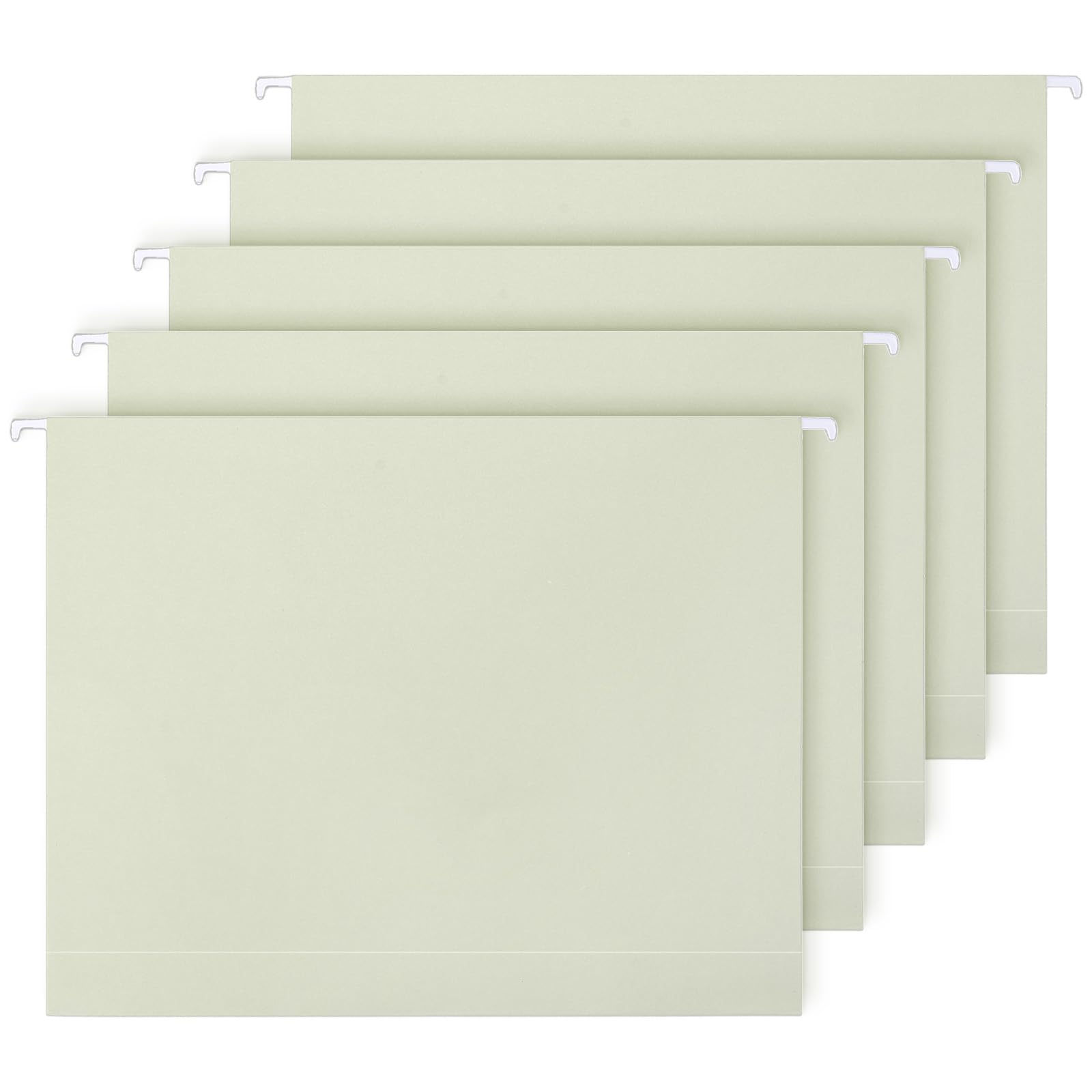 Whaline Hängemappen, Briefgröße, solide grüne Dokumententaschen mit Register, für Zuhause, Büro, Klassenzimmer, 23,6 x 31,8 cm, Salbeigrün, 36 Stück