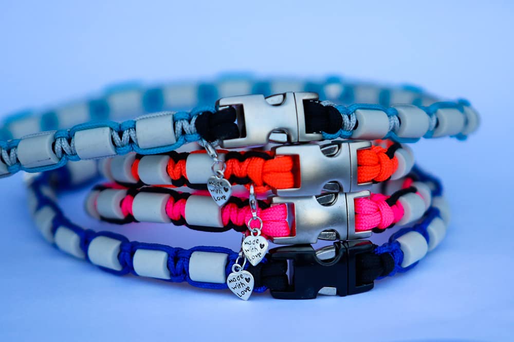 céramique EM - Collier paracord pour chien - coupe sur mesure - désormais possible avec prénom - veuillez prendre en compte le descriptif !