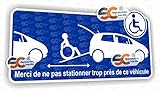 Sticker Autocollant Handicap Accès Véhicule Handicapé