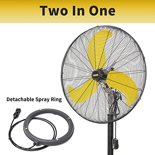 Hicfm 30 Inch Misting Outdoor Oscillating Pedestal Fan thumb #2