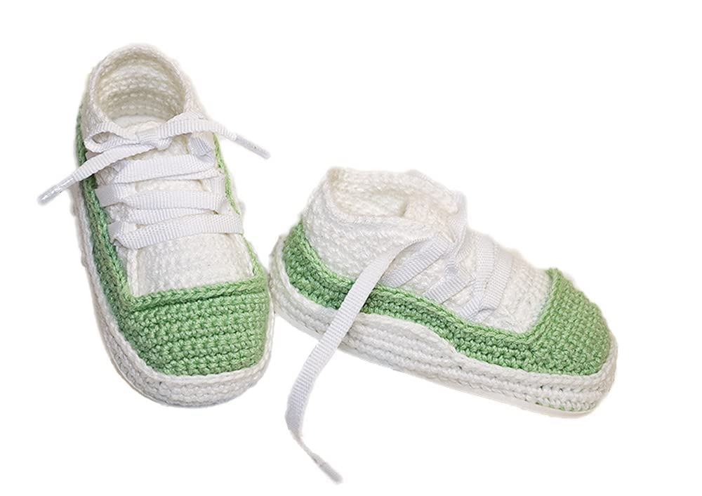 Scarpine Neonato realizzate con Uncinetto. Scarpe/Scarponcini Sportivi per Bebè, Lavorati all'Uncinetto Disponibile in Tutte Le Taglie Bambino Ti regaliamo Il Nome del Bambino inciso