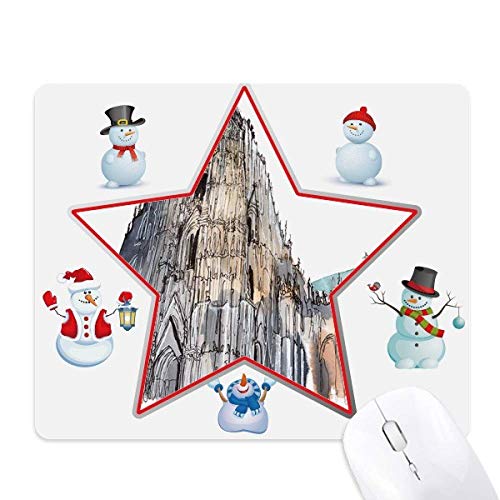 Tapis de souris Cathédrale de Cologne étoile design original
