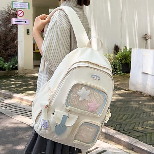 Sac à dos à poches transparentes pour voyages et étudiants actifs