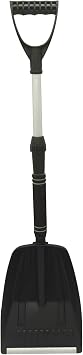 Snow Shovel,Extendable Aluminum Snow Shovel for Car 2024 Large-Capacity Detachable and Portable Shovel for Garden, Driveway, Camping, Beach - 28.3-33.5 Inch
