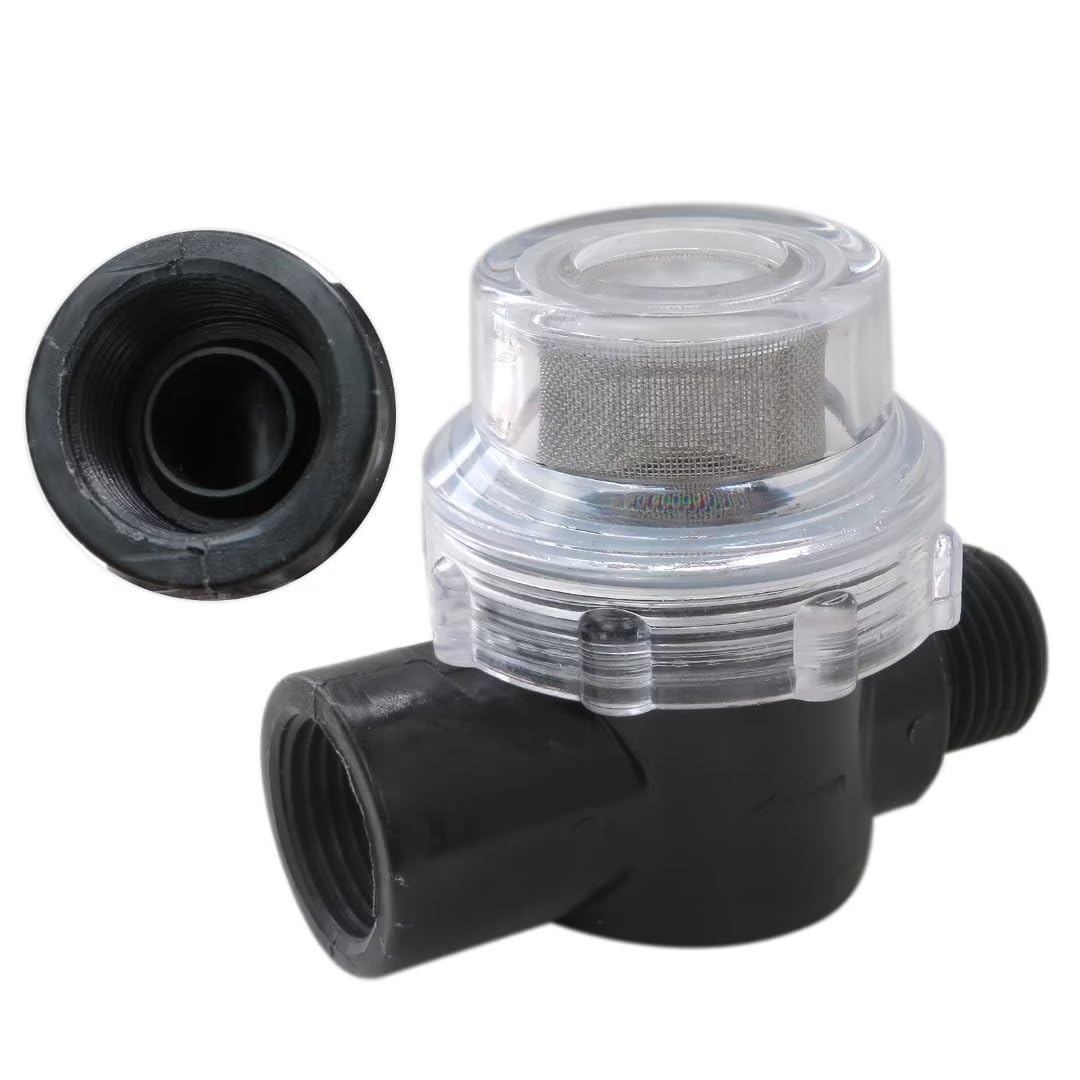 Gxcdizx 15-085-00 RV Water Pump Strainer for Camper Marine with 50 Mesh Stainless Steel Screen New Version