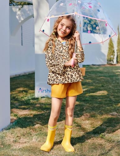 Image of Arshiner Girl Baby Kid Waterproof Hooded Coat Jacket Outwear Raincoat Hoodies