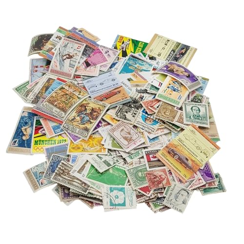 IMPACTO COLECCIONABLES - 500 American Stamps Collection with Included Album (5.5 x 7 x 0.4 in), Black, 14 x 18 x 1 cm - Image 3