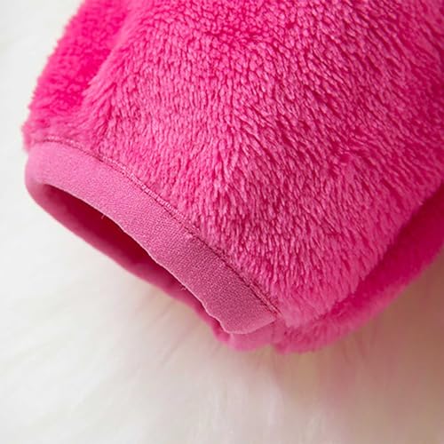 𝗛ooded Fleece for Toddler Boys Girls Pullover Half Zipper Long Sleeve Teddy Jacket Winter Warm Windproof Top3