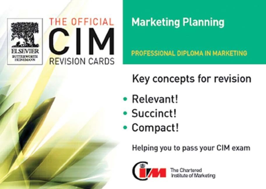 Buy Marketing Planning (CIM Revision Cards) — BookShops.in