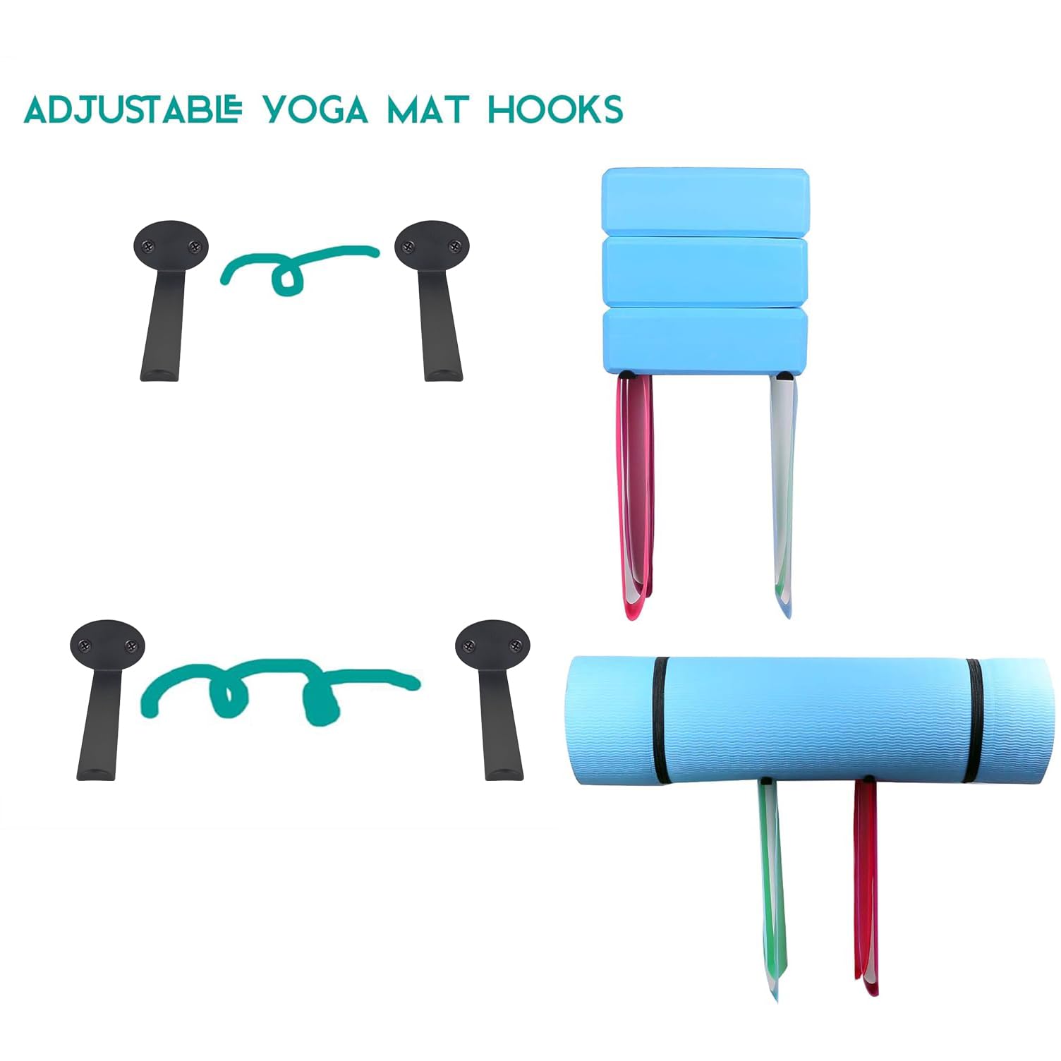 Wandhouder - Multifunctionele Houten Houder met 4 Haken